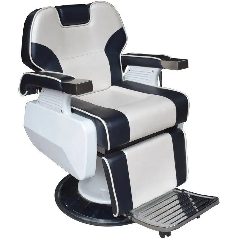 Cadeiras de barbeiro do salão takara, cadeiras para crianças com rotação branca