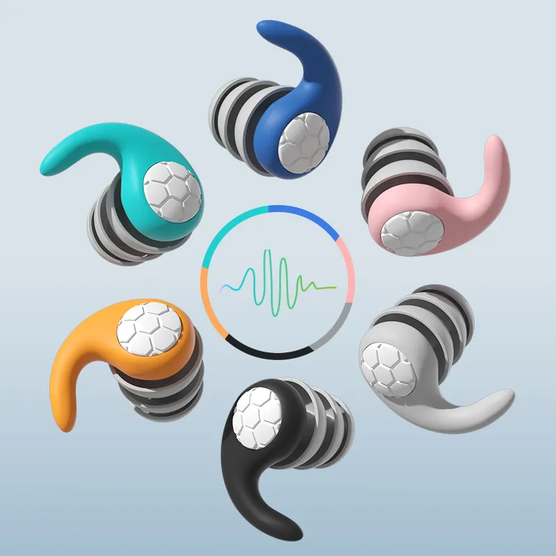 ES100 6 colori Noise Cancelling riutilizzabili musicisti tappi per le orecchie protezione dell'udito tappi per le orecchie