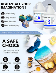 Ahşap masa yapımı için epoksi reçine masa kristal berraklığında reçine epoksi - Product Image 3