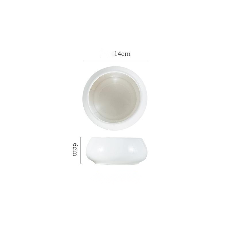 bol blanc de 5,5 pouces
