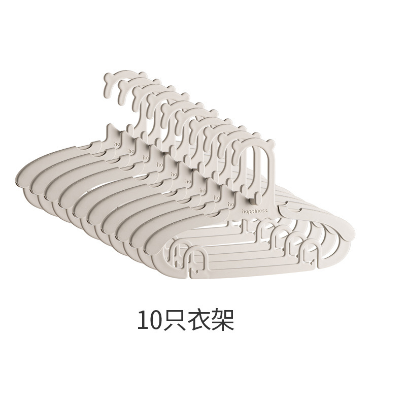 Light warm gray clothes hangers (pack of 10)