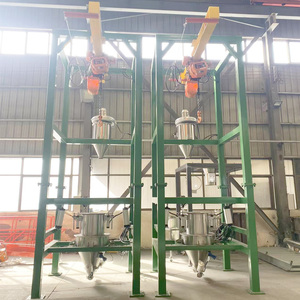Pulver fördersystem mit Zwei-in-Eins-Tonnen-Beutel fütterung station zum automatischen staubfreien Entladen in Lebensmittel qualität - Product Image 2