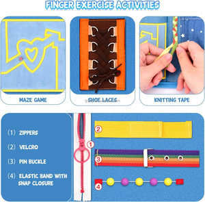 Fidget Blanket for Elderly Adults and Seniors, Gift Game and <strong>Toy</strong> for Alzheimer's or Dementia Busy Blanket - Product Image 5