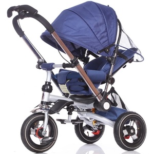 Factory Price 4-in-1 Multi-Function Kids Tricycle Alloy <strong>Baby</strong> Stroller with Foldable EVA Wheels for 3 Year <strong>Old</strong> Travelers - Product Image 3