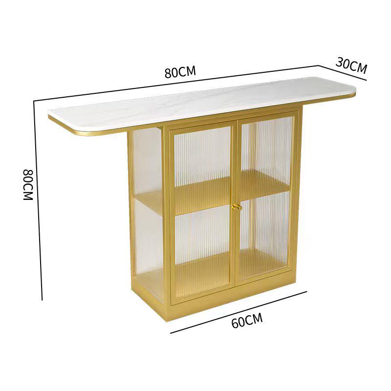 Verre changhong doré 80-30-80cm