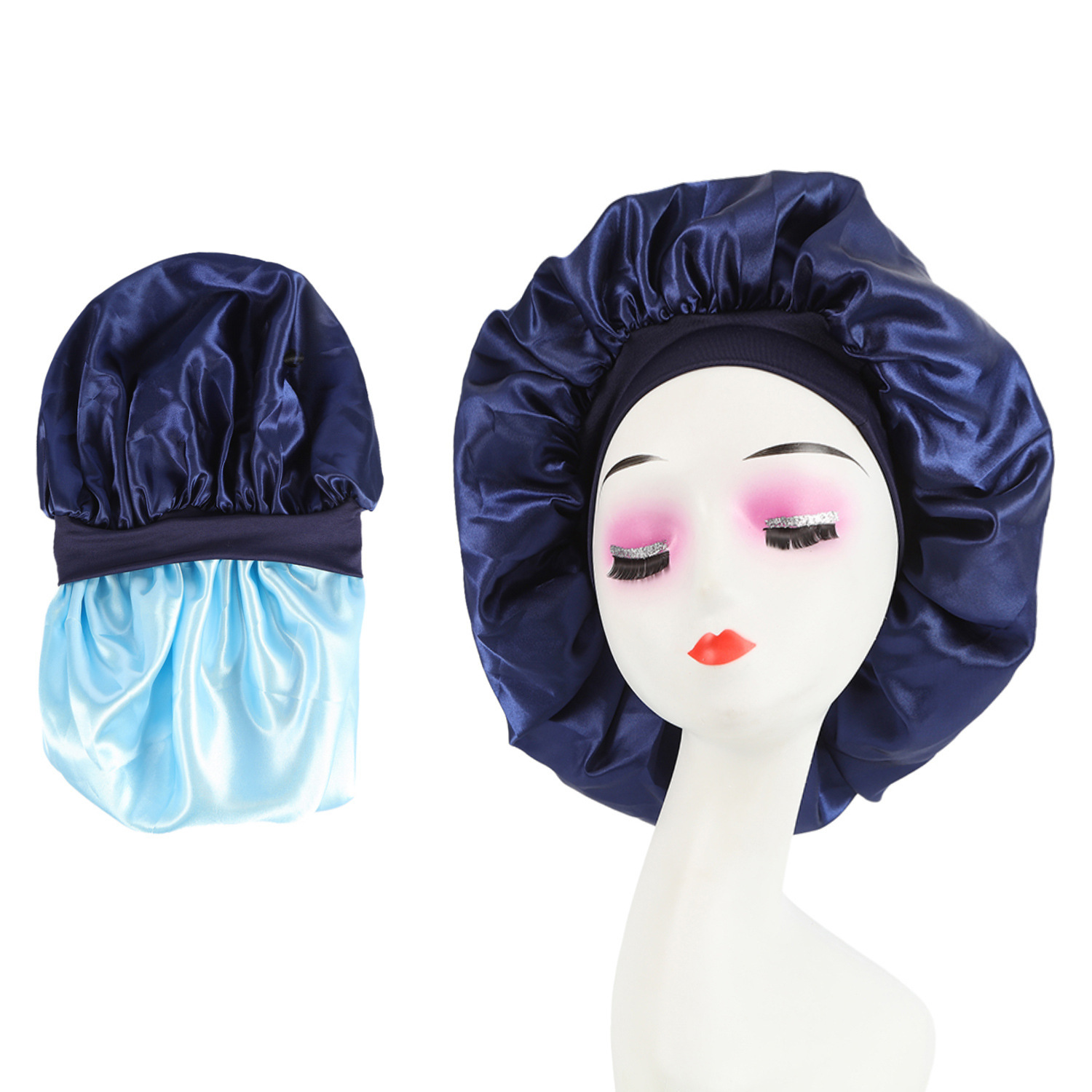 Bleu marine bleu clair-réversible