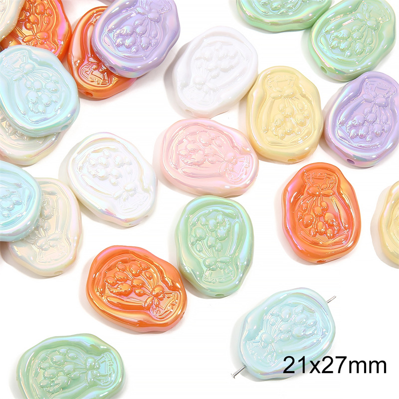 07 Perles tulipes 21 * 27mm 10 pièces/sachet