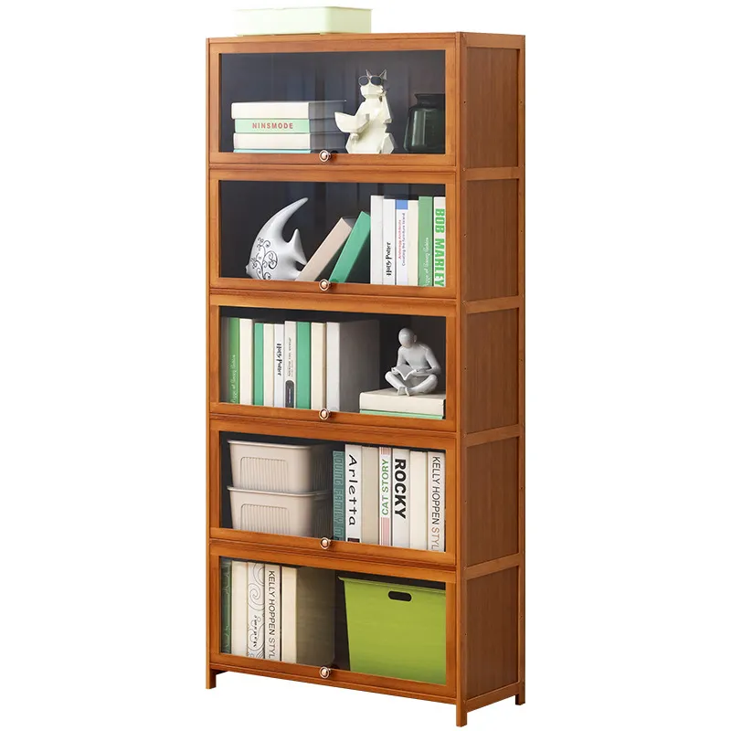 Thuis Woonkamer Bamboe Meubels 1/2/3/4/5 Tiers Opslag Rack Tall Boek Rack Rekken Unit boekenplank