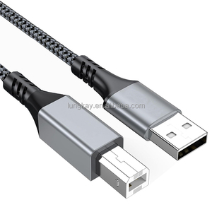 Nylon Braid <strong>USB</strong> <strong>2.0</strong> Type <strong>B</strong> Printer Cable Long Cord <strong>USB</strong> <strong>a</strong> to <strong>B</strong> Data Transfer Cable for Camera and Computer - Product Image 1