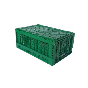 Customizable <strong>600</strong>*<strong>400</strong>*300MM PP Plastic Crate Foldable EU Style Mesh Turnover <strong>Box</strong> for Storage Stackable and Practical - Product Image 5