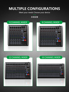 GAX-QQ8 Профессиональный dj контроллер с один aux аудио консоль микшер - Product Image 5