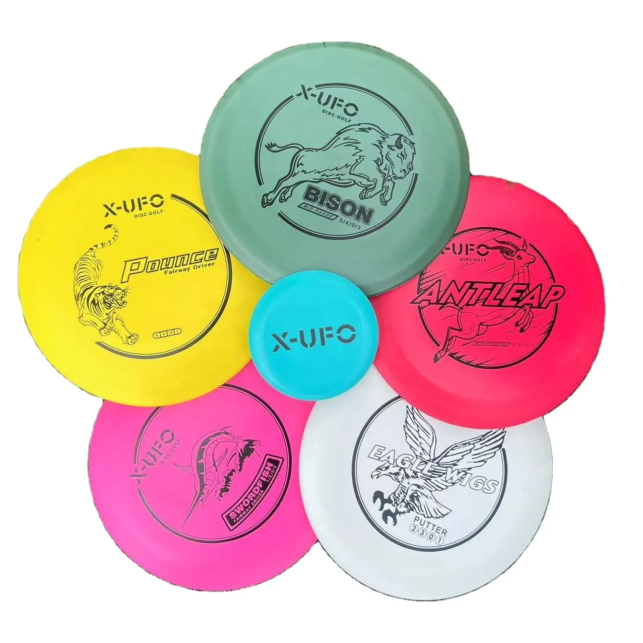 Dischi da golf frisbeed con disco da golf personalizzato approvato PDGA set disco volante in plastica morbida PE promozionale frisbeed blank