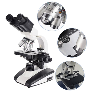 Microscopios binoculares biológicos digitales Microscopio binocular con luz LED para laboratorio y escuela - Product Image 3