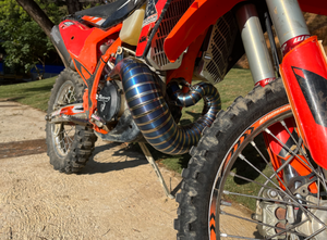 Motosiklet egzoz sistemleri KTM300 EXC 250XC 250SX için 2 zamanlı egzoz borusu titanyum alaşımlı ön bağlantı borusu 2024 + - Product Image 6