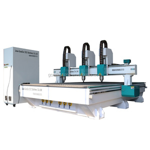 GC2130-máquina de carpintería 3d, 3 cabezales, enrutador cnc para puerta de muebles de madera - Product Image 1