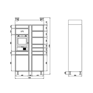 Headleader Factory UL <strong>Verification</strong> SMS <strong>Code</strong> Take Express Postal Smart Electronic Intelligent Parcel Lockers Kiosk - Product Image 6