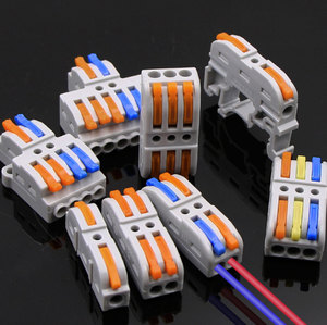 Bloques de terminales tipo prensa rápida para cableado de fuente de alimentación Conectores de cable suave y duro Divisores de cable en múltiples estilos - Product Image 6
