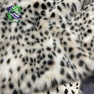 Fabulousfursロシアリンクス猫ヒョウフェイクファー卸売人工ぬいぐるみ生地冬のコートジャケット