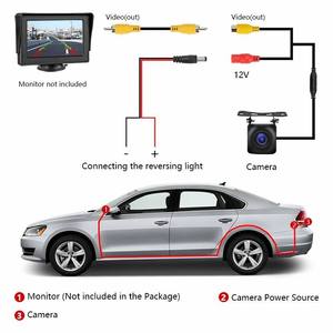 Cámara de marcha atrás Universal de nuevo estilo, cámara de visión nocturna para coche con guía de estacionamiento, cámara de marcha atrás para coche - Product Image 2
