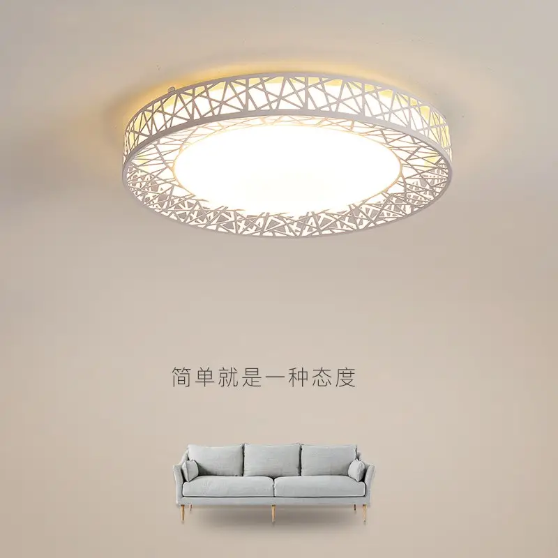 Plafonnier LED rond Luminaires Nid d'oiseau pas cher simple led rond Éclairage LED Plafonnier Pour Salon Chambre