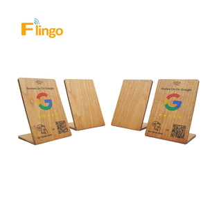 13.56Mhz recensione di Google NFC supporto in legno riutilizzabile NTAG213/215/216 Contactless per il Menu del ristorante con codice QR - Product Image 4