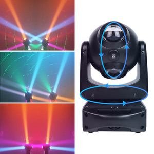 Wine Firefly Wheel 3 in 1 Stage Moving Head Light <strong>LED</strong> Laser Mixed Effect Shaking Lights DMX Sound Activated 360 Rotating Lamp - Product Image 6