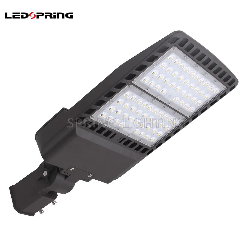 Luz LED para área de poste de ar livre 200 W Luz LED para caixa de sapatos Luz de rua DLC UL cUL E476588 listada