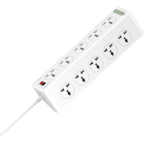 LDNIO流行电源插座SC10610十个通用插座和六个Usb充电端口多用途防火材料 - Product Image 1