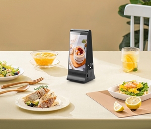 FYD-868 Indoor Android Version WIFI Dual <strong>7</strong> Inch Tabletop <strong>LCD</strong> Advertising Menu Charging <strong>Display</strong> Player Built-in <strong>Motion</strong> <strong>Sensor</strong> - Product Image 6