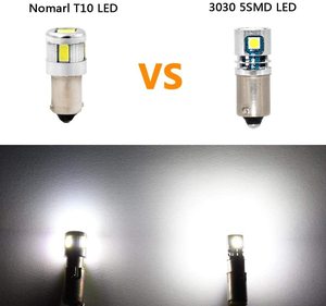 หลอดไฟ LED Ba9s T4W T11 12V ไฟแผ่นป้ายทะเบียนด้านข้างสำหรับรถยนต์รถจักรยานยนต์