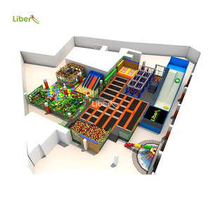 Liben Immersive kapalı trambolin büyük boy parkı atlama kapalı trambolin çocuklar kapalı oyun alanı ekipmanları satılık