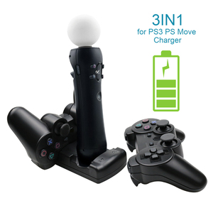 2合1双充电座PS3移动Playstation 3控制器操纵杆游戏手柄双充电器快速船 - Product Image 3