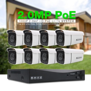 8 通道 NVR POE 2Mp IP 摄像机 H.265 快速 QR 码轻松设置视频安全系统高清红外防水摄像机 - Product Image 1