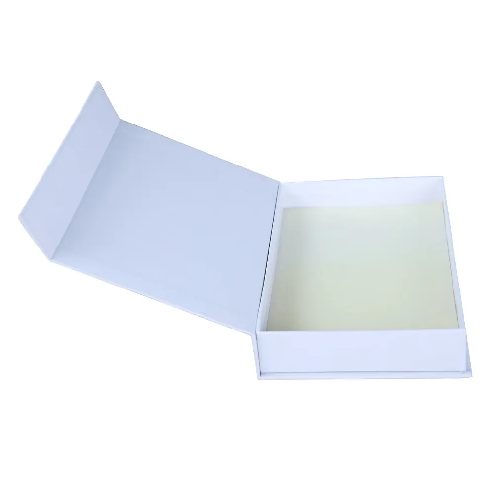 Caja de regalo de 20 pulgadas de alta calidad de Turquía con caja magnética blanca brillante de tejido de pantalla