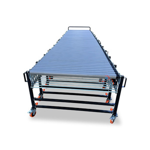 Rubber-coated Anti-slip V Belt Roller <strong>Conveyor</strong> Line Customized Flexible Skate Wheel <strong>Conveyor</strong> for Feed Boxes <strong>Unloading</strong> - Product Image 2