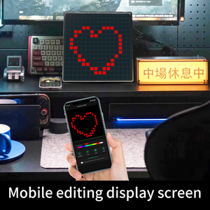 LOY 64x64 Rgb светодиодная матричная панель пиксельный дисплей программируемая матричная панель пиксельный арт дисплей с bluetooth управление приложением ночь - Product Image 5
