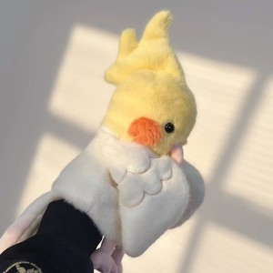 Little Bird Parrot Puppet Toy Cloth Doll Ventriloquist Puppet Bird Owl Peacock Big Beak Bird <strong>Plush</strong> - Product Image 6