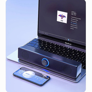 2025 profesyonel taşınabilir USB kart kablosuz ses BT hoparlör yüksek kaliteli ses ile bilgisayar masaüstü için LED ışık ses çubuğu - Product Image 5