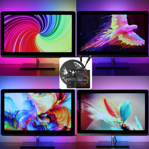 USB 5050 RGB rüya renk ortam TV kiti için masaüstü bilgisayar ekran arka plan led şerit ışık - Product Image 2