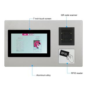 7 pulgadas de pantalla táctil Panel Industrial Pc con código QR y código lector RFID se utiliza para Centro Comercial - Product Image 2