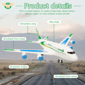 27MHz Rc飛行機おもちゃ子供リモコン航空機Rcモデルシミュレーションプレーン音楽と光 - Product Image 4