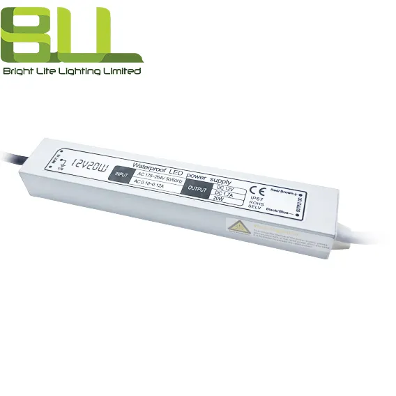 IP67ตัวขับ LED แบบกันน้ำแรงดันไฟฟ้าคงที่ปกติสำหรับแถบไฟ LED อัจฉริยะ