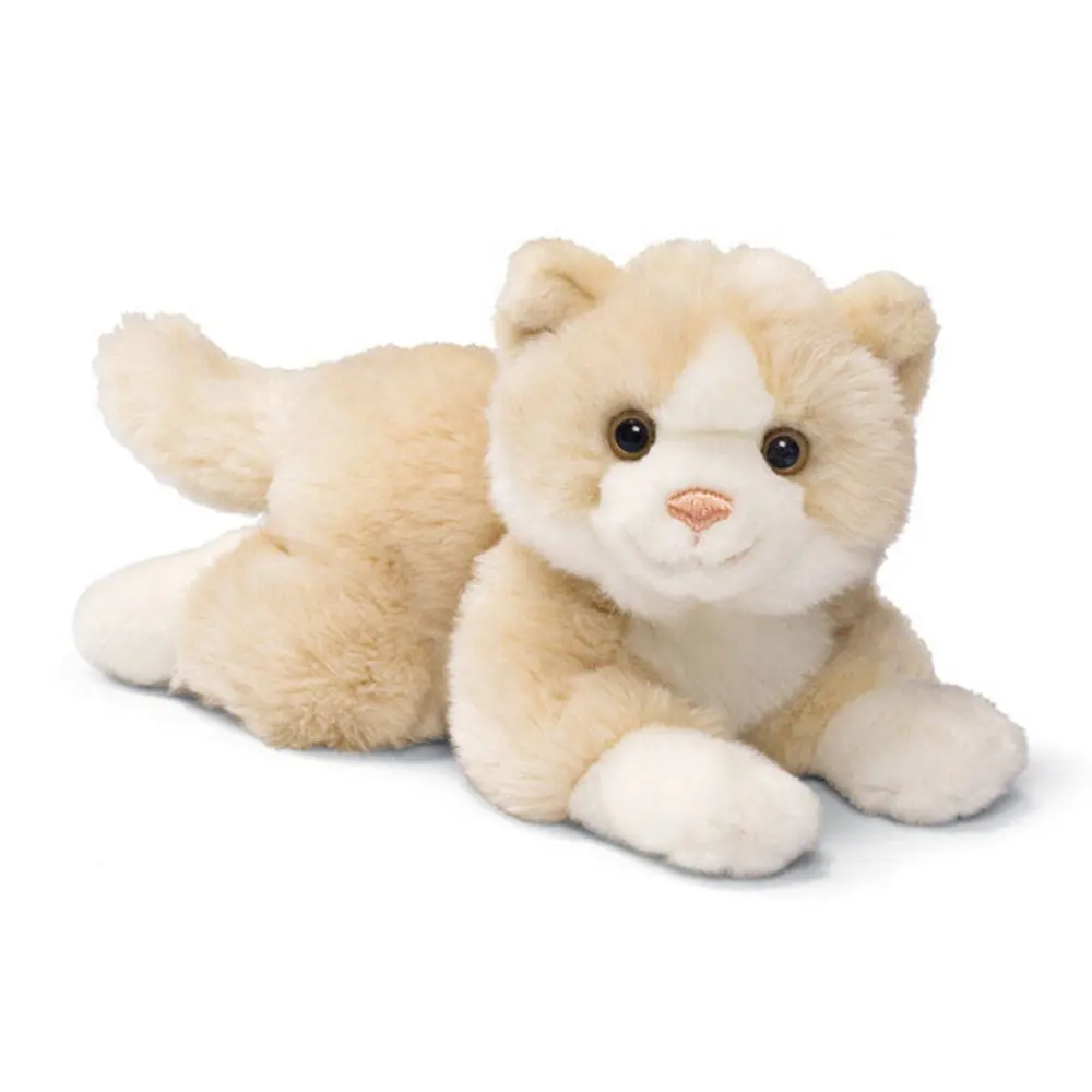 Ustom-gato persa de peluche, juguete blanco puro
