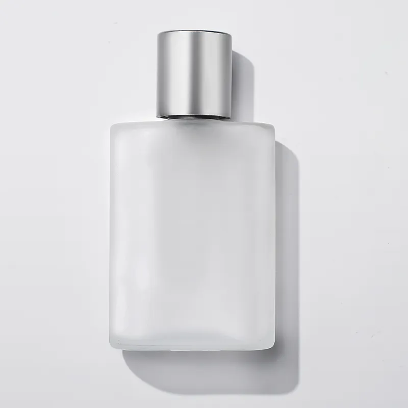 Luxus recycelbar 30ml 50ml 100ml milchglas parfüm flasche mit pumpe spray kappe