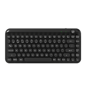 85 TECLAS 2,4G Teclado inalámbrico recargable Retro Teclas redondas Accesorio para computadora portátil-Nuevo producto - Product Image 1
