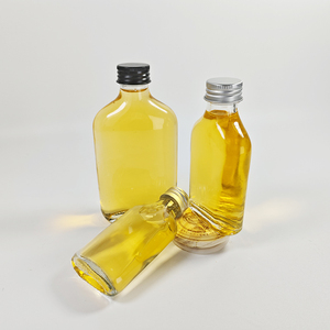 Flat Glass Flask 50ml 100ml <strong>200ml</strong> Cold Brew Coffee <strong>Liquor</strong> <strong>Bottles</strong> Glass <strong>Bottles</strong> for Alcoholic Beverages - Product Image 5