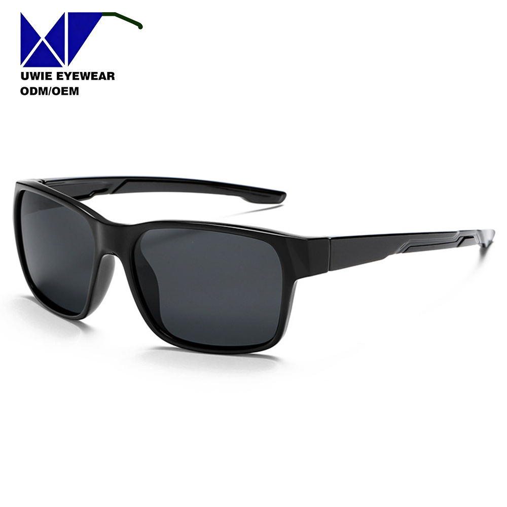 Glossy Black Frame with Grey Lenses