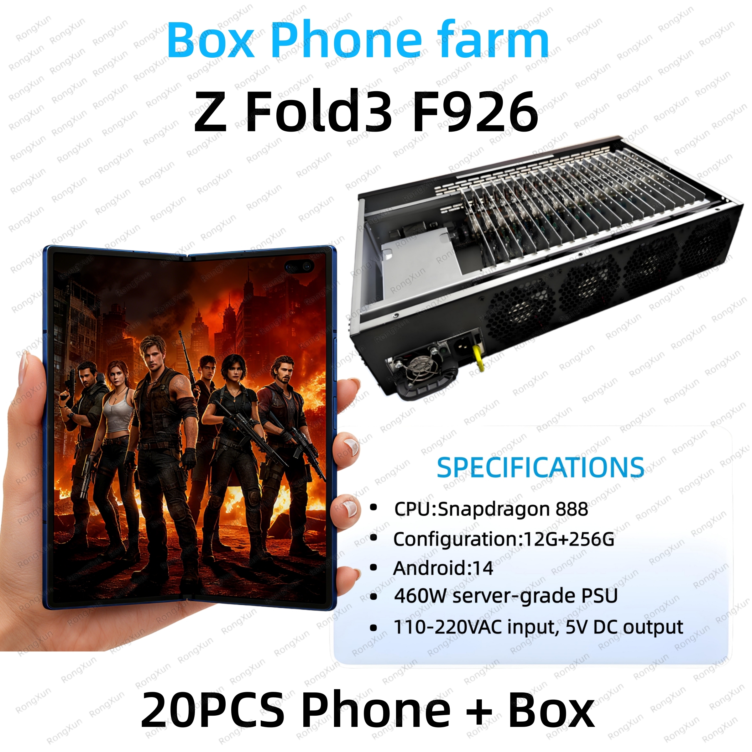Para Samsung Z Fold3/F926 20PCS Teléfono + Caja
