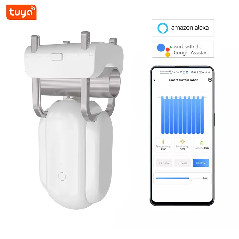 Новый дизайн, бесплатная установка, римские стержни, Wi-Fi, умные автоматические системы занавесок с мотором для роботов
