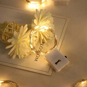 <strong>Multi</strong> <strong>Color</strong> Led Copper Wire <strong>String</strong> <strong>Light</strong> Button Battery Fairy Decorative Lighting <strong>String</strong> for Wedding Birthday Decoration - Product Image 3